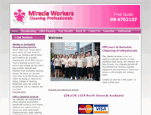 Tablet Screenshot of miracleworkers.co.nz